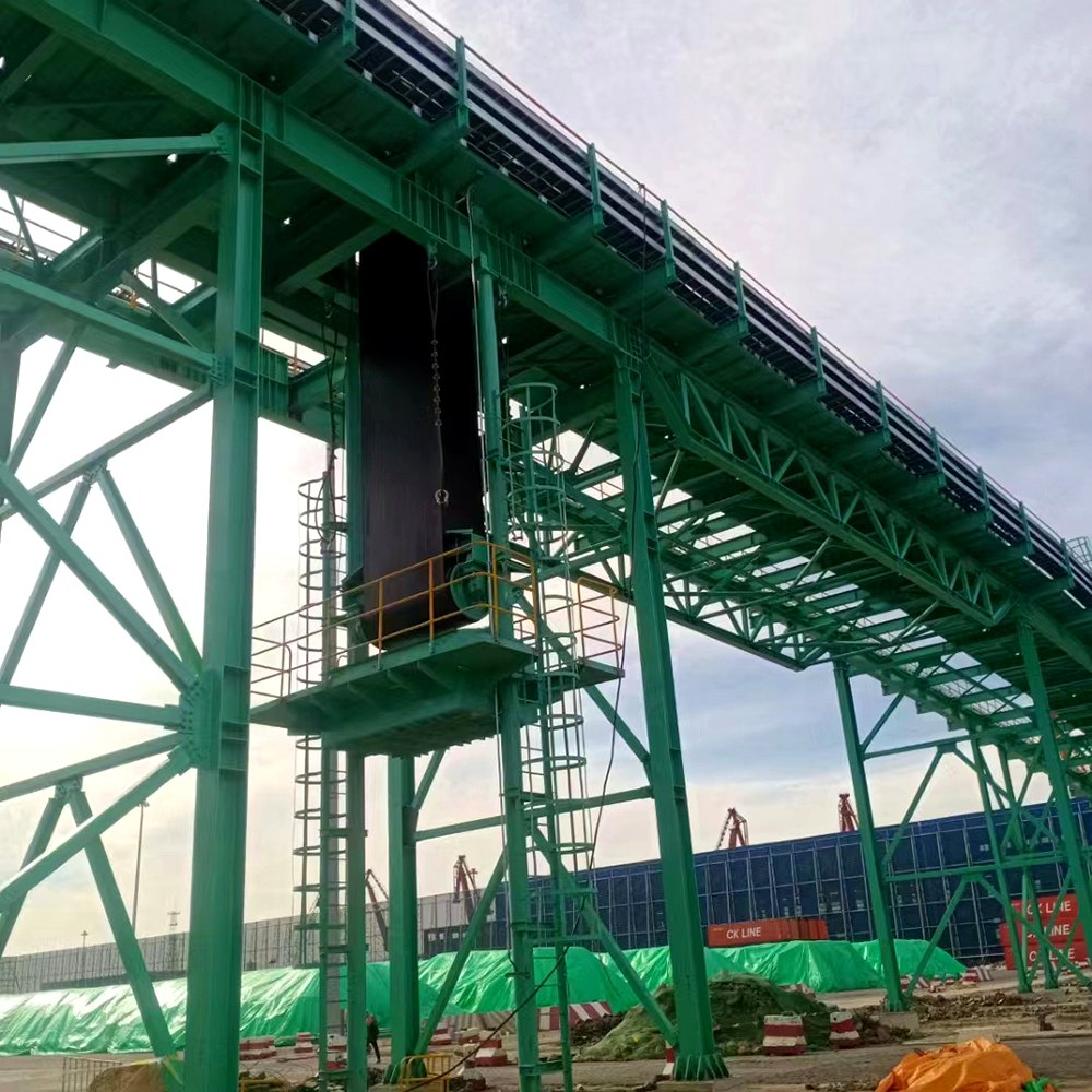 Elephant Rubber mine conveyor system installation